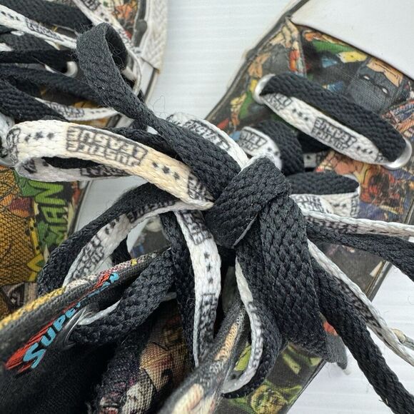 Converse Justice League Superman Sneakers High Top Mens 4 Womens 6 Double Laces - Picture 16 of 16